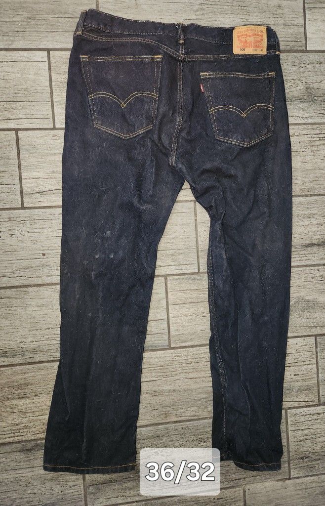 Levi 505 Jeans 36x32 Mens 