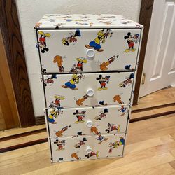 Vintage NOS Walt Disney Cardboard Dresser 4 Drawers 