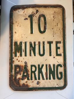 Vintage retired embossed street sign