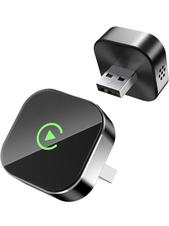 2025 Wireless CarPlay Adapter for Apple, Convert Wired to CarPlay Wireless Adapter, USB-C/Type-C Design, Plug & Play, Car Play Dongle Stick Only for A