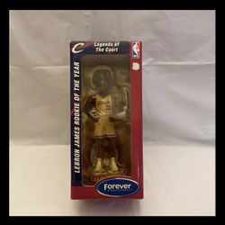 Rare White Uniform Lebron James Rookie Of The Year Bobblehead Mint In Mint Box