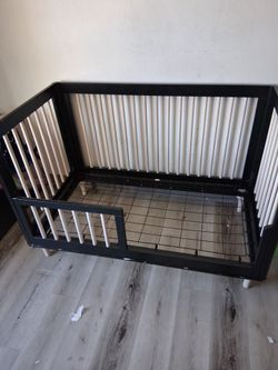 Convertible Baby Crib Toddler Bed Frame