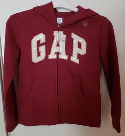 Gap NWT Sequin Logo Hoodie Large