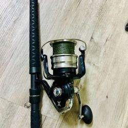 Graphite USA 8ft 30-50lb Fishing Rod With Shimano Spheros SW20000  Combo $280