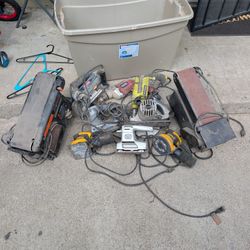 Lot of Power Tools - Saws and Sanders