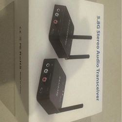 5.8GHz&5.2GHz Dual-Band Wireless Audio Transmitter Receiver. Wireless speaker or subwoofer setup