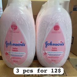 J&j Lotion 3 Pcs Only 12$