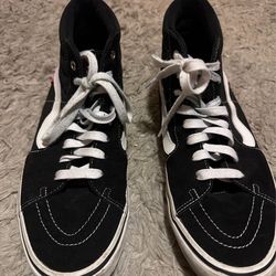 Mens VANS Sk8-Hi Black/white high top size 12