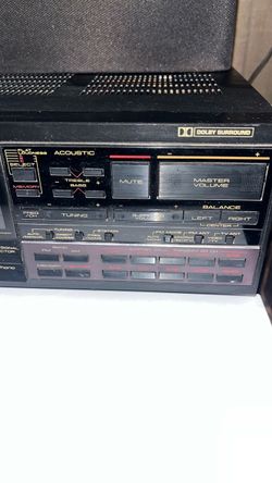 Pioneer receiver stereo only comes with basic bookshelf speakers $40