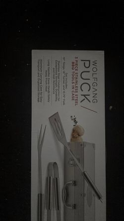 3 piece stainless steel bbq tools set