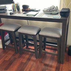 Sofa / Window Table With Stools