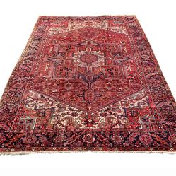 10 x 13 Antique Heriz Persian Rug OBO
