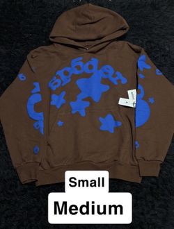 Brown And Blue Spider Hoodie 
