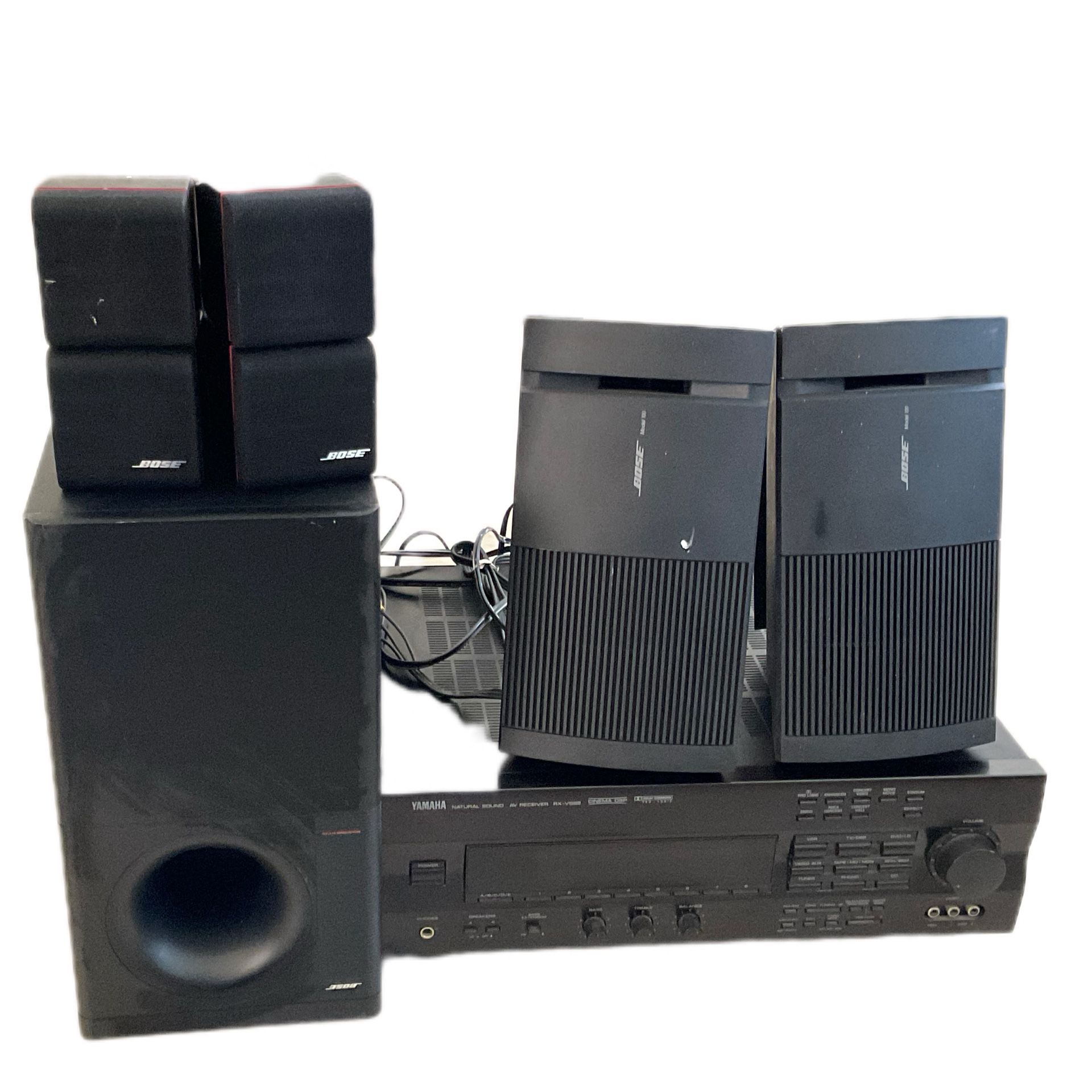 Bose Double Dual Cube Speakers.  Acoustimass 5 Series II Direct/Reflecting Speaker System