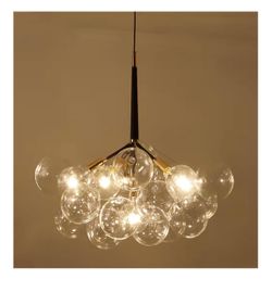 Modern Clear Glass Chandelier