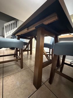 Bar Height Dining Table with 4 chairs