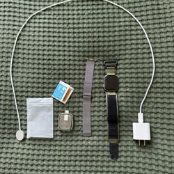 Apple Watch Series 10 GPS, 46mm Silver Aluminum Case With Natural Milanese Loop - S/M