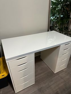 IKEA LAGKAPTEN / ALEX Modular White Vanity table with 2 drawers