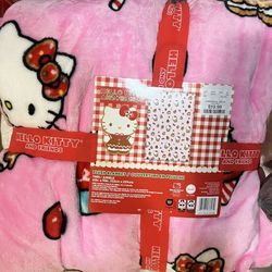Xmas Twin hello kitty Blanket