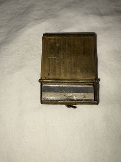 Antique Brass Matchbook Holder