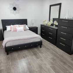 Modern Queen Bedroom Set - Luxury Design ✨ Delivery Available