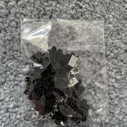 Black Flower Choker