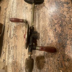 Vintage Millers Falls Hand Drill with Shoulder Brace