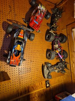 Vintage nitro r c car collection