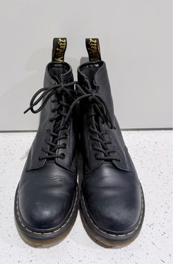Dr. Martens Black Leather Lace-Up Boots