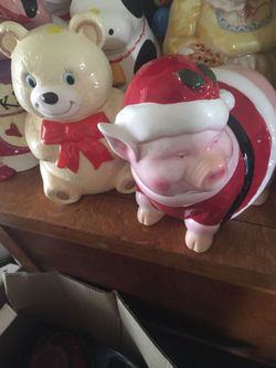 Several Cookie Jars.