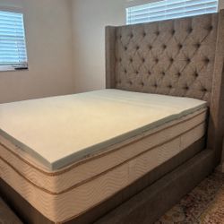 Queen Size Ashley Furniture Fabric Bed