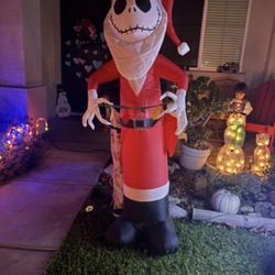 Jack Skellington Inflatable Santa