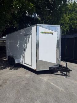 Hook & Line 7 x 16 Enclosed Trailer 7k