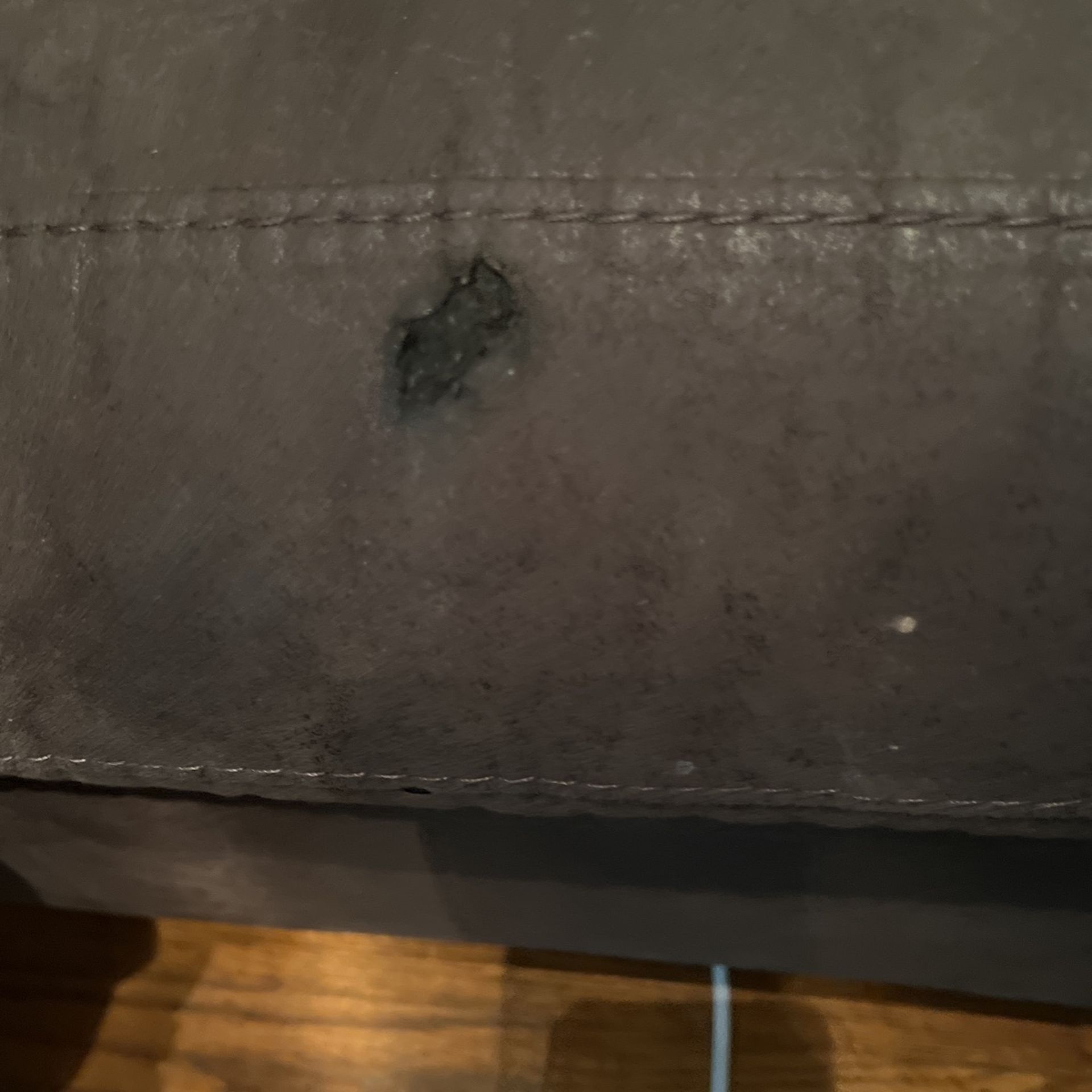 Suede Wrap-around Couch