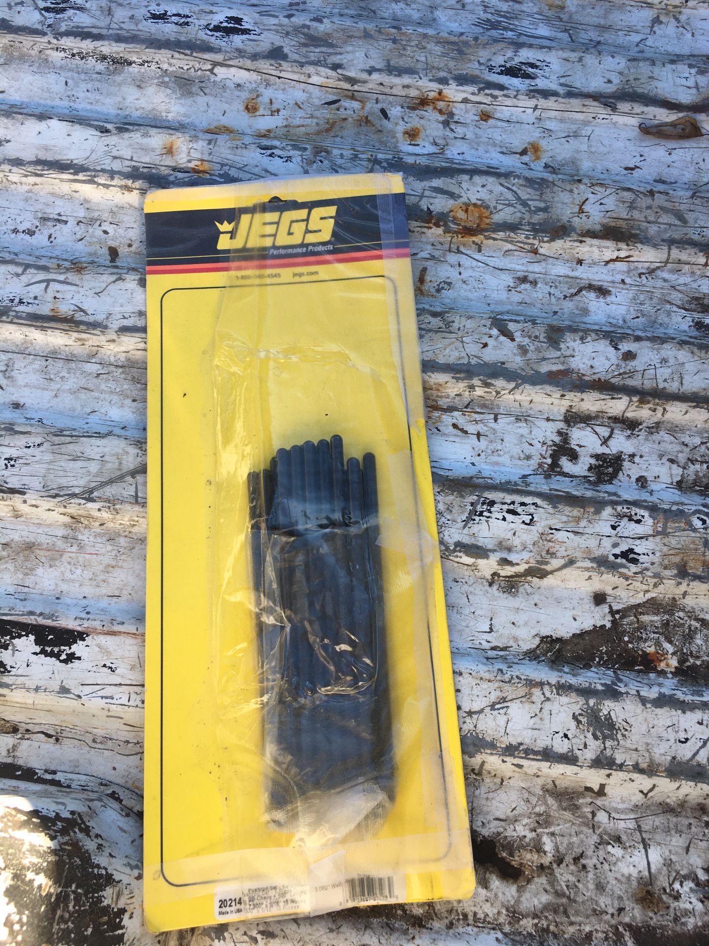 BRAND NEW NEVER USED JEGS ONE PIECE RACING PUSH RODS FOR SMALL BLOCK CHEVY PART NUMBER 20214-$40.00