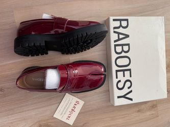 Raboesy Patent Leather Platform Loafers