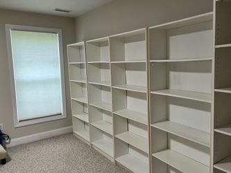 Ikea light adjustable bookshelves