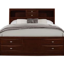 Furniture For Sale. King Size Storage Bed With 6 Drawers And 2 Nightstands 