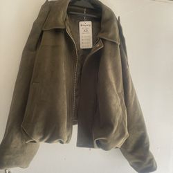 Suede Bomber Jacket