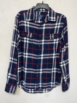 George Men's Double Pocket Flannel Shirt