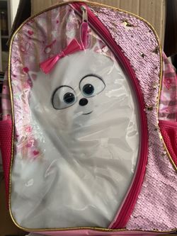 Girls Back Bag With Lunch Bag