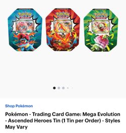 Pokémon TCG Mega Evolution Ascended Heroes Tin