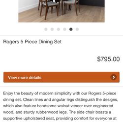 Living Spaces Rogers Dining Set