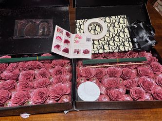 flores con brillo rosas agan una oferta.
