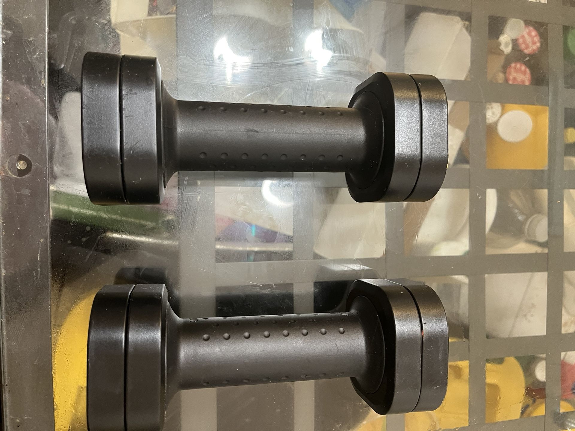 Pair of Black Dumbbells