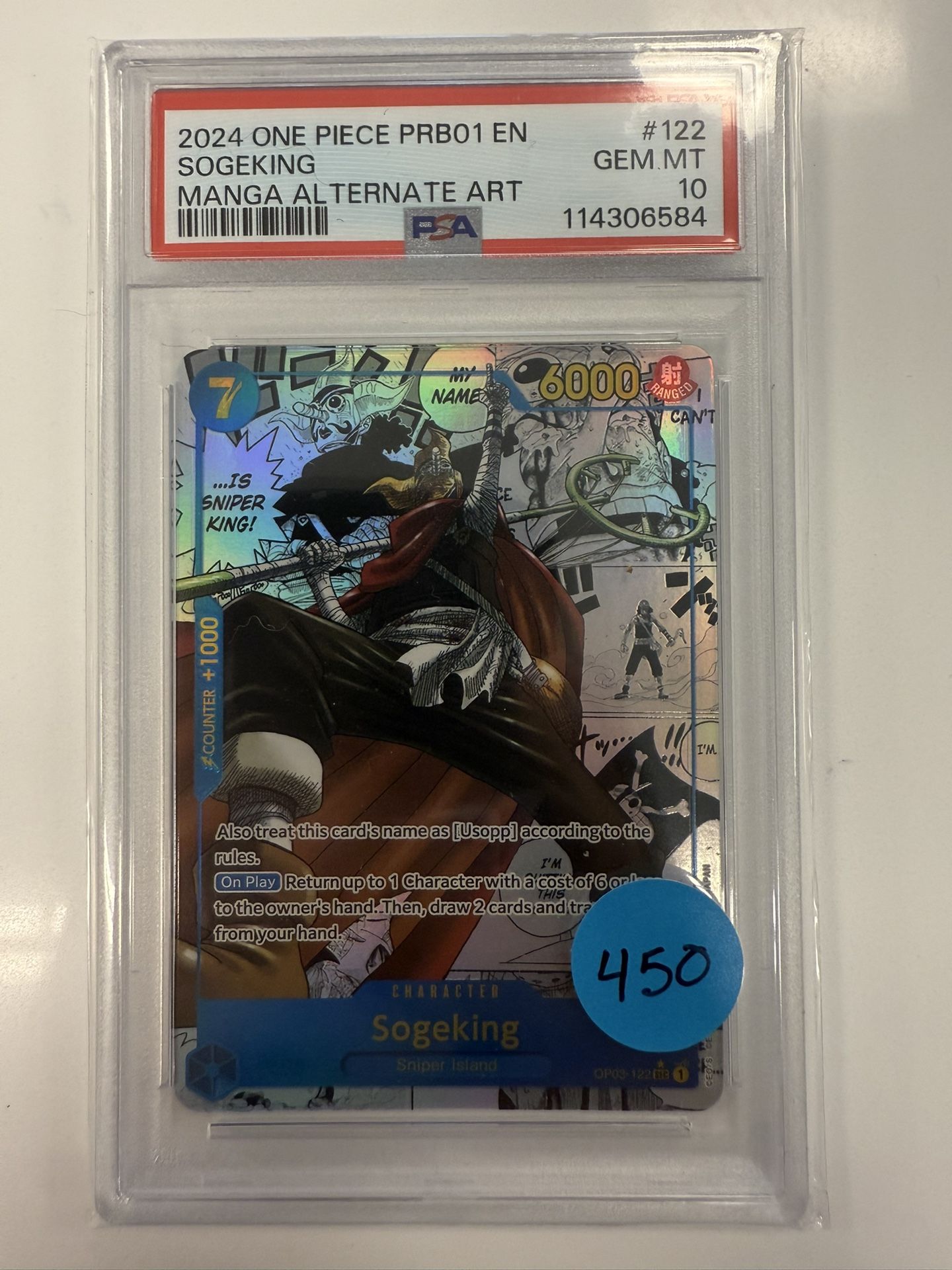 Sogeking Manga Prb-01 PSA 10