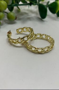 Hollow Out Simple Style Hoop Geometric Trendy Earrings For Women