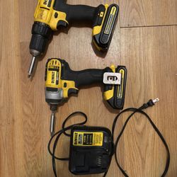 DEWALT Drills 1/4 Inch Impact And 1/2 Drill Driver 
