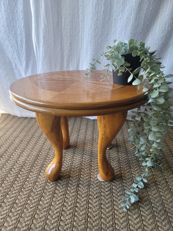 Vintage Wood Plant Stand For Sale