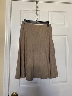 Lapis Medium Brown A-Line Skirt Med